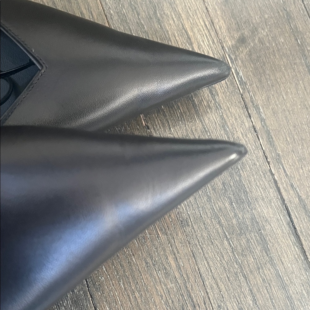 Anine Bing Nikki Flats - Black leather pointed - Picture 8 of 13